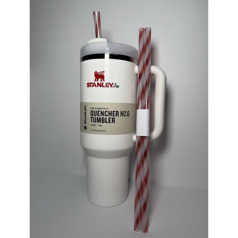 Stanley 2023 Holiday Exclusive MISTLETOE TWIST 40oz Tumbler BNWT BNIB - Picture 2 of 8